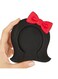 Hair Spoon Rest,Silicone Spatula Holder,Cartoon Utensil Holder,Cute Thickened Utensil Holder for Kitchen(Red)