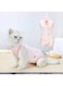 Cat Professional Recovery Suit for Abdominal Wounds or Skin Diseases, E-Collar Alternative for Cats and Dogs, After Surgery Wear, Home Clothing (S-B)