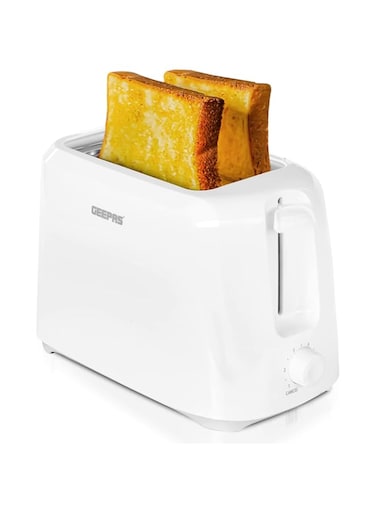 Geepas 2 Slice Bread Toaster, Variable Browning Setting, GBT36515   Cancel Function   Removable Crumb Tray   Wide Slots and High Lift Feature   Cord Storage