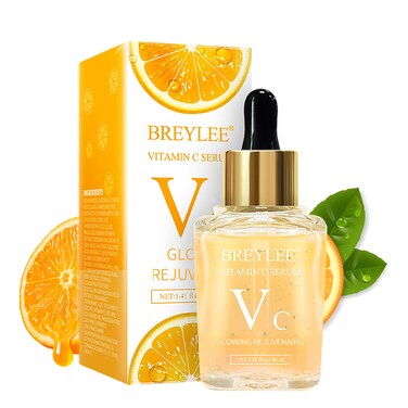BREYLEE Vitamin C Serum for Face &amp; Eye (1.4 oz) for Brightening Skin,Dark Spot Remover,Reduce Wrinkle,Anti Aging,Moisturizer with Hyaluronic Acid,Vitamin E,Retinol