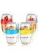 Overnight Oats Jar Set Of 4 With Spoons, 870ml / 30oz Reusable Plastic Breakfast Jars With Partitions, On The Go Yogurt/Dessert Cups For Oatmeal, Cereal, Pudding, Porridge, Fruit Salad