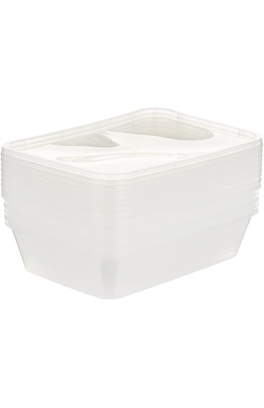 Al Jaleeb Microwave Container 10-Pieces, 650 ml Capacity