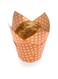 Restaurantware Panificio Premium 1.7-oz Baking Cups: Tall-Petal Paper Baking Cups Perfect for Muffins, Cupcakes or Mini Snacks - Hot Orange Polka Dot Print Design - Disposable and Recyclable - 200-CT