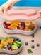 1.1 liter pink NS lunch box with tableware set