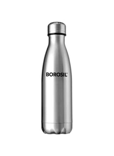 BOROSIL VACUUM INSULATED COPPER COATED INNER BOLT Water Bottle, Sports Bottle, Yoga Bottle, Outdoor, PortableLeak Proof, Reusable Water Bottle STAINLESS STEEL, 1000 ML, ISFGBO1000S
