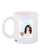 Anime Girl Printed Ceramic Coffee Mug White/Pink/Blue