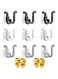 9pcs Wall Mounted Hanging Shoe Rack Hanging Shoe Holder Over Door Multifunctional Slippers Organizer Without Drilling Drying Shoe Hanger Rack For Narrow Space Closet Bathroom Kitchen