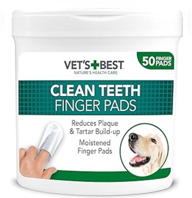 Vet's Best Clean Teeth Finger Pads 50Pads