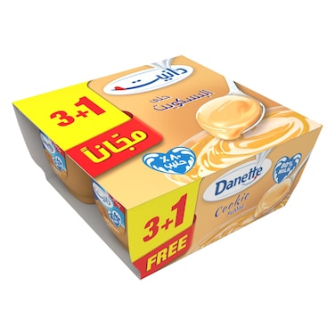 Danette Cookie Dessert, 90g Pack of 4
