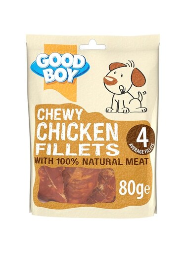 GOOD BOY Armitage Chewy Chicken Fillets Dog Treats 80G