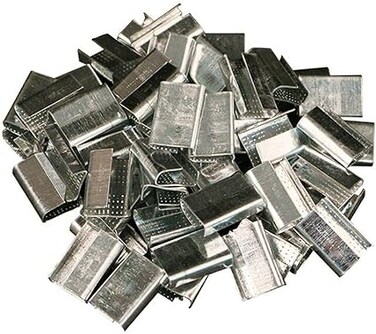 AL ARQAM Strapping Seal Metal Buckle for Securing Packaging and Pallet Strapping Banding 15MM Pack 100