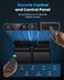COMFIER CF-5324 High-Frequency Vibration Foot Massager with Heat, 30 Speed Levels, 3 Adjustable Angles, 5 Timer Settings, Remote Control &amp; Digital Display for Feet, Legs and Calves