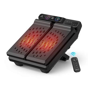 COMFIER CF-5324 High-Frequency Vibration Foot Massager with Heat, 30 Speed Levels, 3 Adjustable Angles, 5 Timer Settings, Remote Control &amp; Digital Display for Feet, Legs and Calves