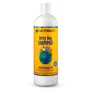 earthbath Dirty Dog Shampoo 16oz &ndash; Sweet Orange Oil, Degreases &amp; Removes Stains, Made in USA