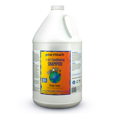 Earthbath 2-in-1 Conditioning Shampoo, Mango Tango&reg;, Conditions &amp; Detangles, Made in USA, 128 oz (1 Gallon)