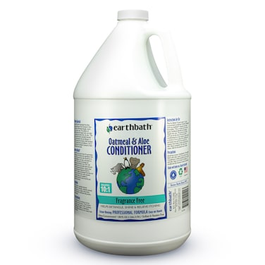 Earthbath Oatmeal &amp; Aloe Conditioner, Fragrance Free, Helps Relieve Itchy Dry Skin, Made in USA, 128 oz (1 Gallon)