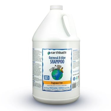 earthbath Oatmeal &amp; Aloe Dog Shampoo 1 Gallon (128oz) &ndash; Fragrance Free, Made in USA