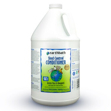 Earthbath Shed Control Conditioner Green Tea &amp; Awapuhi, Made in USA, 128 oz (1 Gallon)
