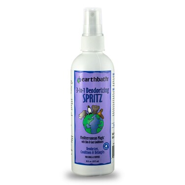 earthbath 3-in-1 Deodorizing Spritz 8oz &ndash; Rosemary, Conditions Skin &amp; Coat, Made in USA
