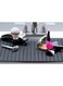 Top-it Sink Mat for More Counter Space. Rollable Sink Cover. Makeup Organizer Mat. Must Have Bathroom Accessory.&hellip; (Black)