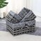 Set of 3 Eco-Friendly Handwoven Storage Baskets &ndash; Durable Woven Bins with Sturdy Plastic Frame and Removable Liners for Toys, Books, and Toiletries &ndash; Decorative and Versatile Home Organization - Grey