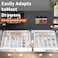 Adjustable Cutlery Storage Holder &ndash; Expandable Tableware &amp; Silverware Organizer BPA-Free Drawer Tray for Utensils, Space-Saving with Dividers for Spoons, Forks, Knives, White