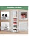 Foldable 6-Tier Clear Plastic Shoe Rack Organizer with Doors, Premium Space-Saving, Durable, No-Assembly, Expandable, Portable Transparent Shoe Storage Cabinet for Home, Entryway, Living Room or Dorm