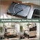2-Tier Dish Drying Rack with Knife Stand. Removable Plastic Drainer Tray with Adjustable Swivel Spout Cutlery Holder for Household Kitchen Black
