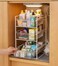 3 Tier Under Sink Organizer with Pull Out Drawers Metal Frame Storage Rack for Kitchen Bathroom Cabinet Cleaning Supplies Pantry Organizer Space Saving Shelf