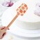 Orange Silicone Spatula Set, 2-Piece Food-Grade, Heat-Resistant Baking Tools with Non-Slip Grip, Large &amp; Small Kitchen Utensils for Mixing, Scraping, Single-Sided Design