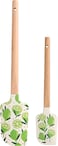 Lemon Silicone Spatula Set, 2-Piece Food-Grade, Heat-Resistant Baking Tools with Non-Slip Grip, Large &amp; Small Kitchen Utensils for Mixing, Scraping, Single-Sided Design