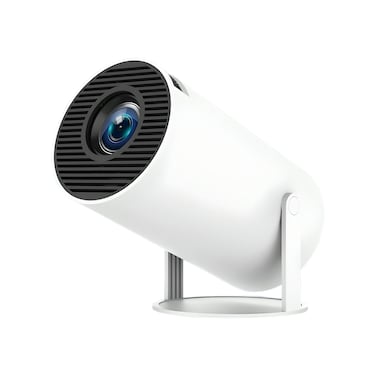 iCruze PixelStream Smart Projector - 720p HD, 4500 Lumens, Android 12, Wi-Fi, Bluetooth, HDMI, USB - Portable Mini Home Theater Projector with 200&rdquo; Screen Size Support