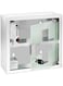 Wenko Stainless Steel Lockable Chest Medicine Cabinet, Silver Shiny, 12 X 25 X 25 cm