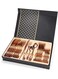 24 Piece Stainless Steel Cutlery Set with Sleek Mirror Finish Includes Knives Forks Spoons and Teaspoons for Dinner and Gift Use
