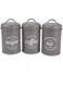 3Pcs Coffee Container Set Modern Northern Europe Style Portable Alloy Seal Pot Can Storage