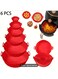 6-Pack Flexi Bake Silicone Air Fryer Baking Pans- Non Stick, Foldable &amp; Durable Liners for Air Fryer, Versatile Holiday Baking Tools, Food Grade, Suitable for Cakes, Cookies, Washable in Dishwasher