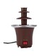 SqSYqz Chocolate Fountain Machine, Electirc Chocolate Fondue Set, 3 Tier Stainless Steel Fondue Heat, for Party Wedding