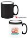 Color Changing Heat Sensitive Ceramic Mug, Image Revealed When HOT Liquid is Added! creativity is to think