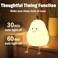 Night Light for Kids, Cute Silicone Nursery Pear Lamp for Baby and Toddler,Fruit NightLight for Boys and Girls,Squishy Night Lamp for Bedroom,Kawaii Bedside Lamp for Kids Room (Pear)
