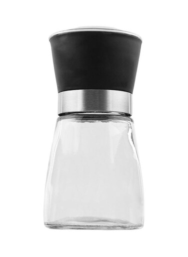 Salt Spice Mill Grinder Black/Clear/Silver 5x5x13centimeter