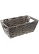 Whitmor Gray Wash Split Rattique Small Shelf Tote