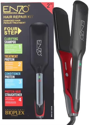PrecisionWare Enzo EN-3986 Enzo Professional Hair Repair Tool Kit Protein Hair Straightener-Intl Version