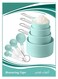 8 Pieces Measuring Cups and Spoons, with Stainless Steel Handle for Dry Liquid Ingredient