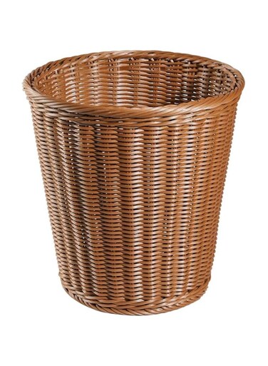 Alipis 1pc Rattan Trash Can Rattan Basket Kitchen Trash Can Antique Trash Can Garbage Container Debris Storage Container Wicker Trash Can Plastic Office Trash Can Laundry Basket