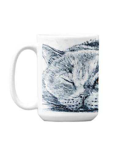 Premium Printed Ceramic Coffee Mug White 350ml
