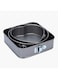 HALAMODO 3Pcs Baking Pan Mold Set, Durable Non-Stick Leakproof Cake Pan Bakeware With Quick Release Latch And Removeable Bottom, Round/Heart-Shaped Spring Form