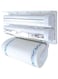 Triple Paper Dispenser with Cutter for Cling Film, Aluminium Foil and Kitchen Roll