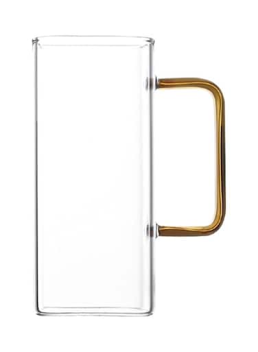 Shaped Glass with Handle Clear