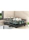 Dish drain rack, kitchen storage rack, dish rack, kitchen dish rack with drain tray, multi-function kitchen storage rack, carbon steel black metal frame,