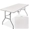 6-Feet Heavy-Duty Foldable Table with Handle &amp; Steel Legs &ndash; Portable for Indoor and Outdoor Use